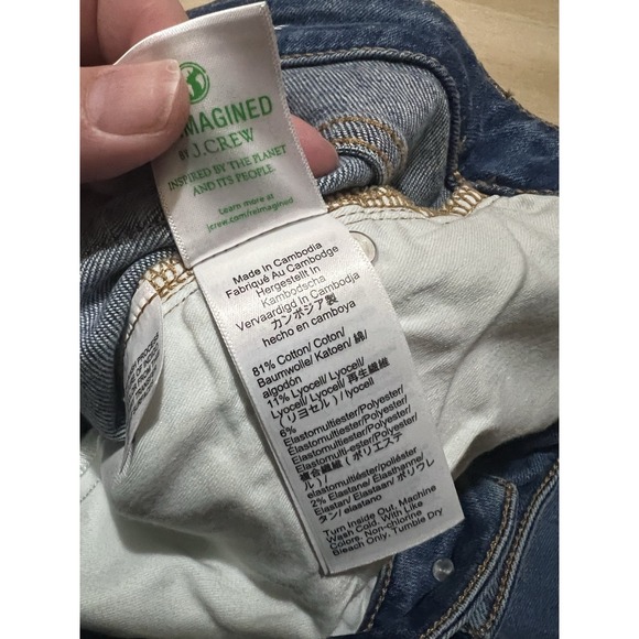 NWT J.Crew Jeans Women's 32 Blue Skinny Flare Stretch - Picture 7 of 10